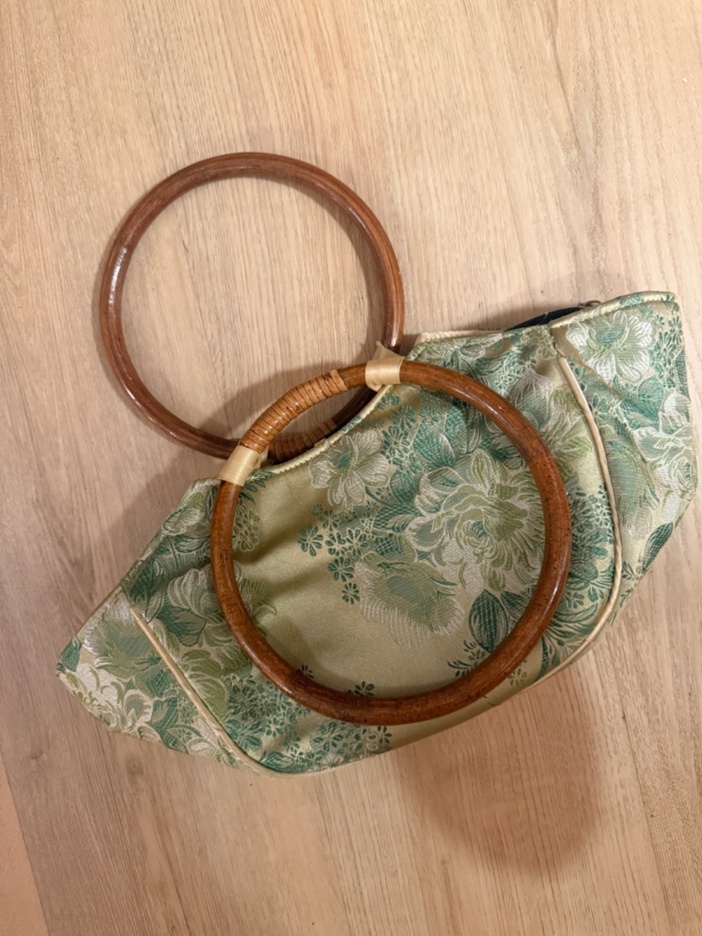 Green Floral handbag - Picture 3 of 3